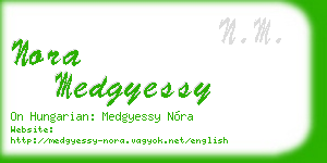 nora medgyessy business card